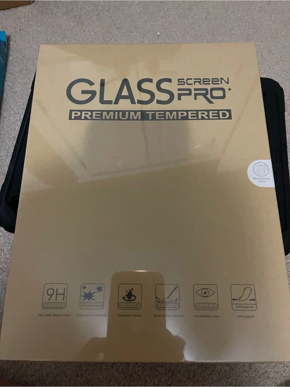 Black iPad cover with Protective Case and Accessories